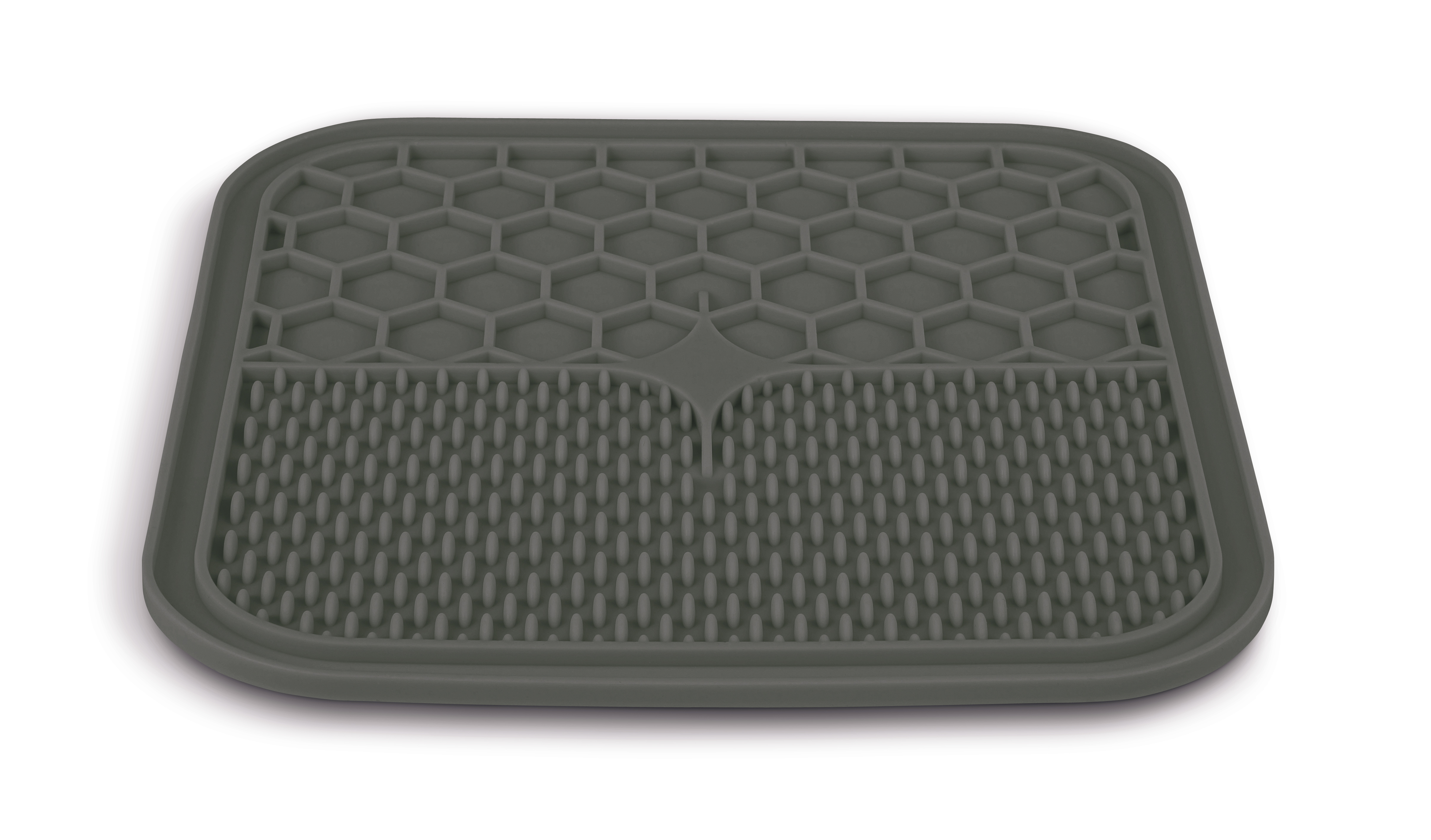 Tapis silicone à lécher l gris