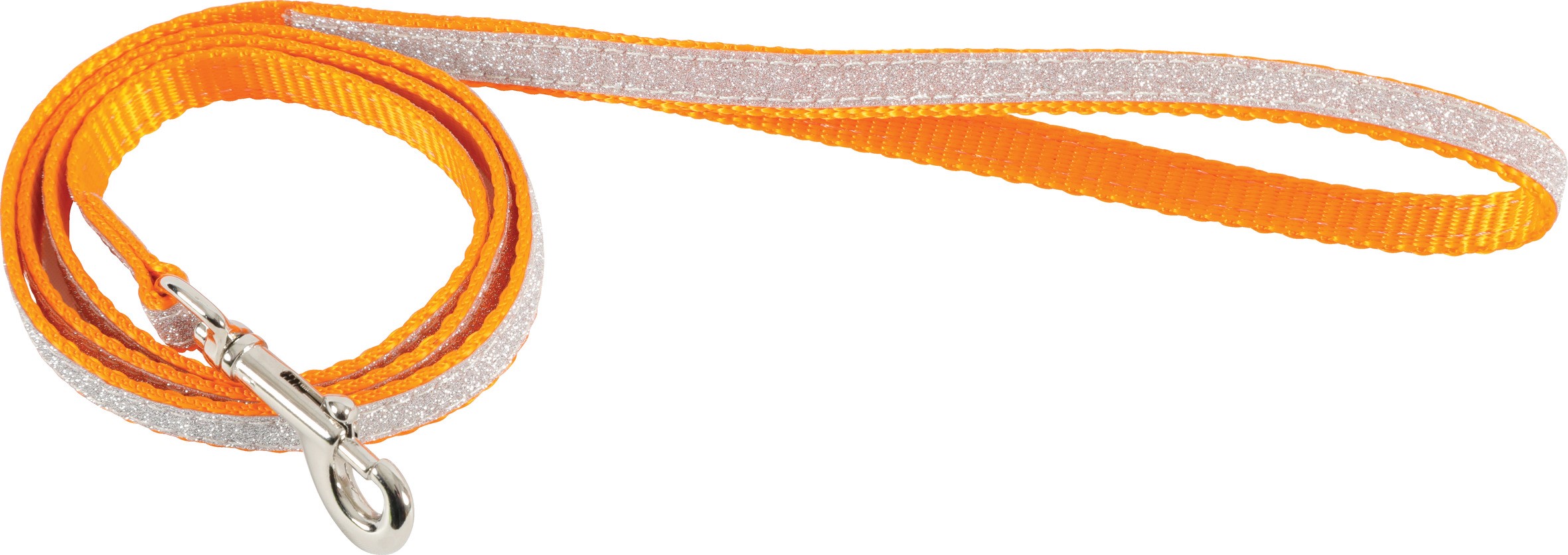 Laisse nylon chat Shiny - Longueur 1M - orange