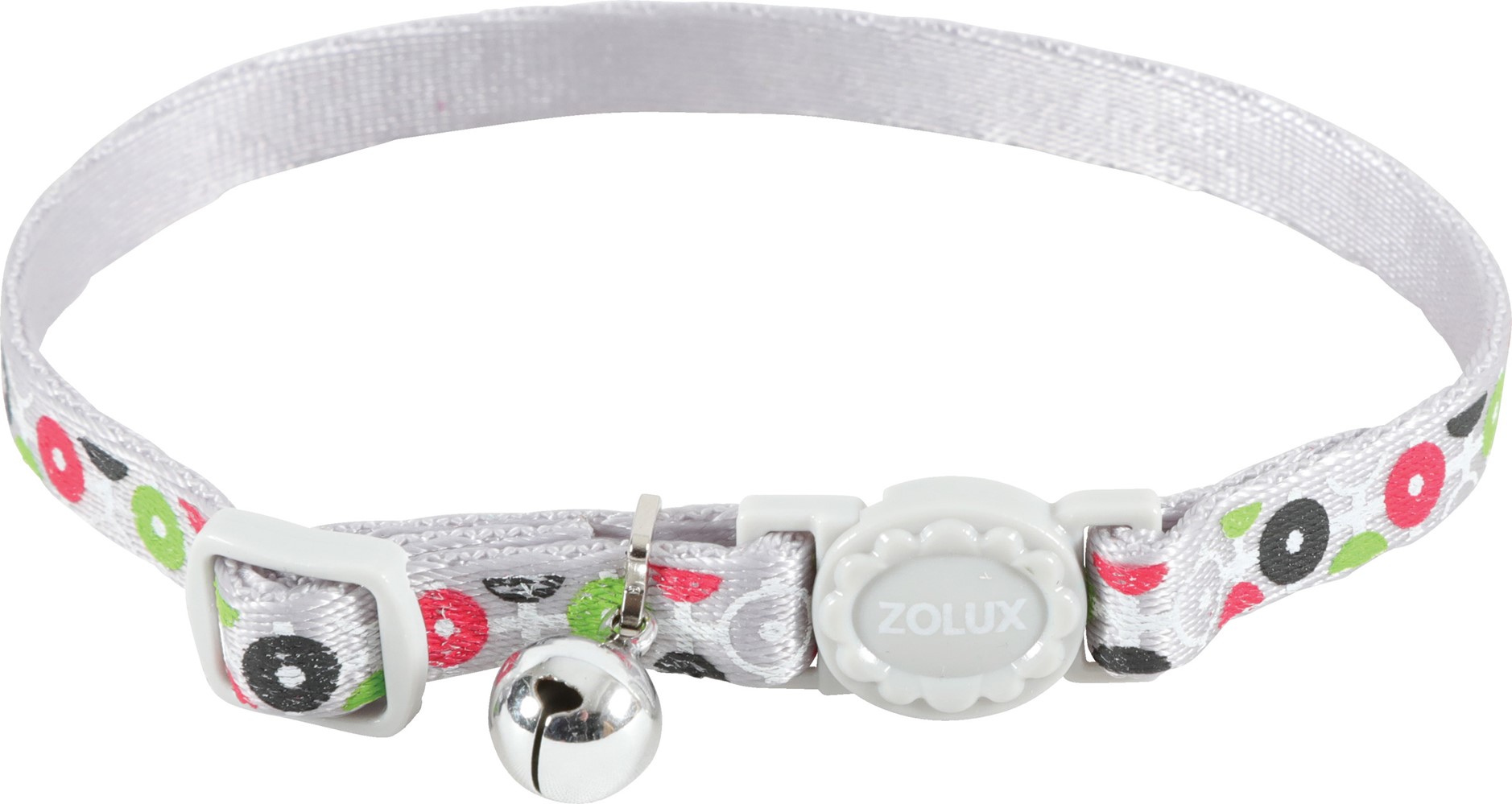 Collier nylon Arrow chat - 17 à 30cm - gris