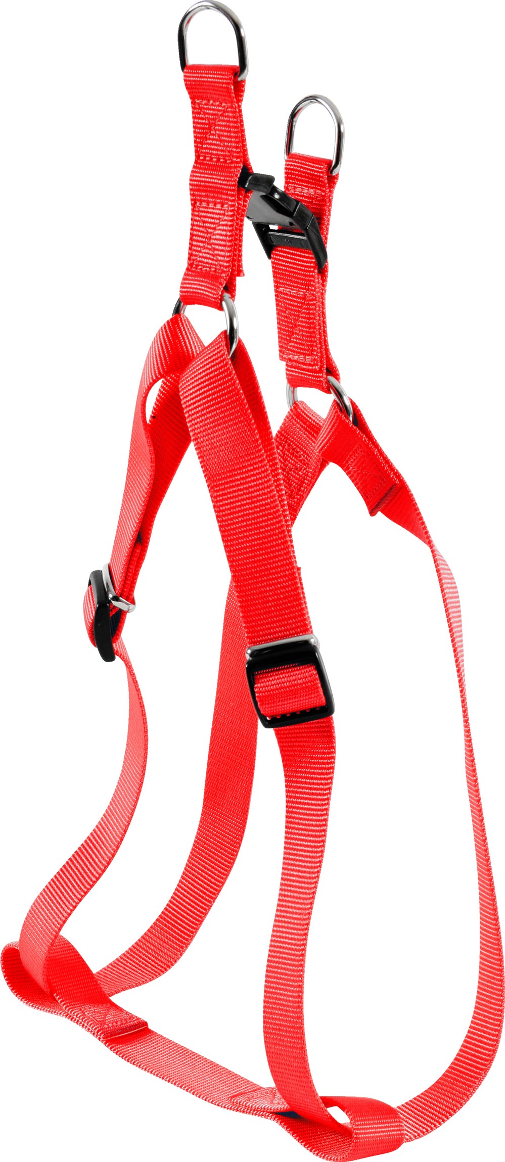 Harnais nylon réglable baudrier - 10mm - Rouge