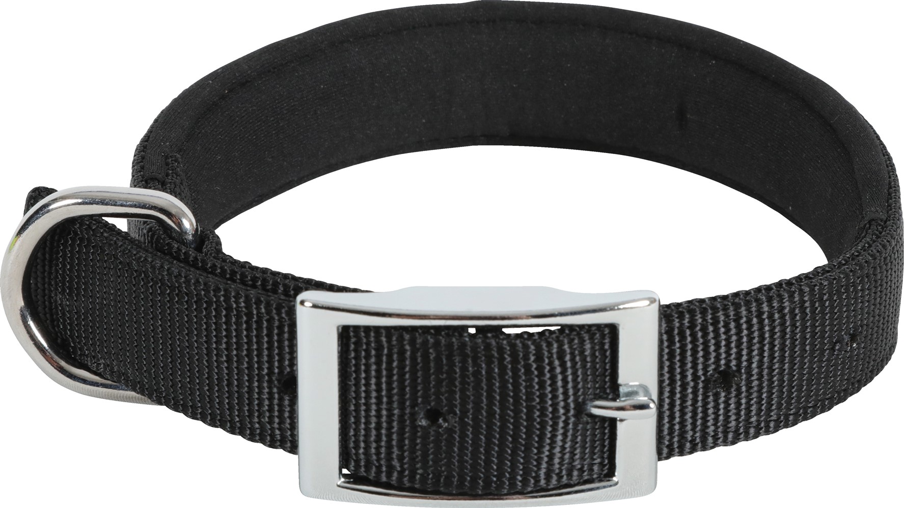 Collier nylon confort - 25mm - 30 à 40cm - Noir
