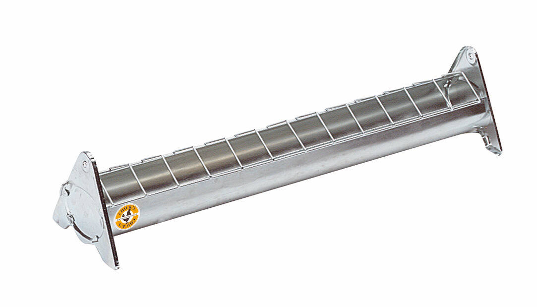 Mangeoire en acier galvanisé à grille mobile 50cm pour 20 poussins - CHICK’A
