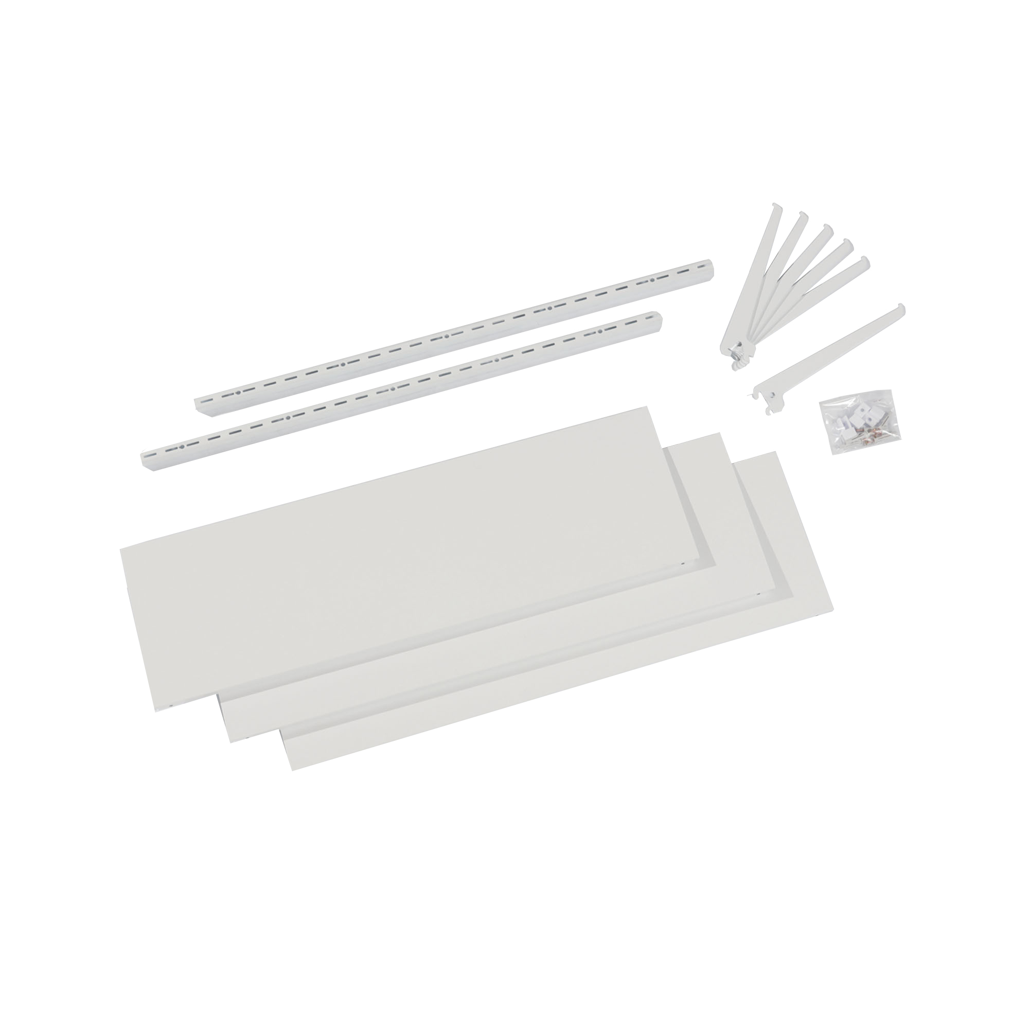 Kit csc / cr1 - 3 plateaux - 80 x 25cm - blanc neige