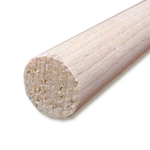 Tourillon hêtre lisse 1000 x 10 x 25 mm - SUPBOIS