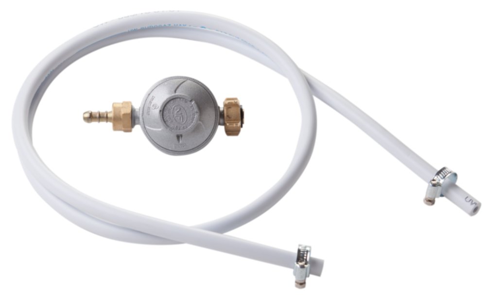Détendeur butane tétine 1,3 kg/h 28mbar + Tuyau 1,50m 5 ans - NOYON THIEBAULT