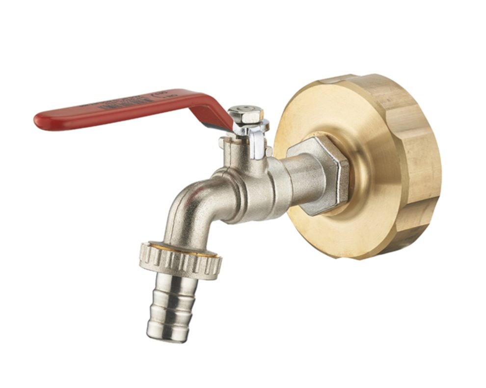 Robinet de cuve 1/4 de tour + Raccord adaptateur s60 - femelle 20x27 (3/4) - AROZ