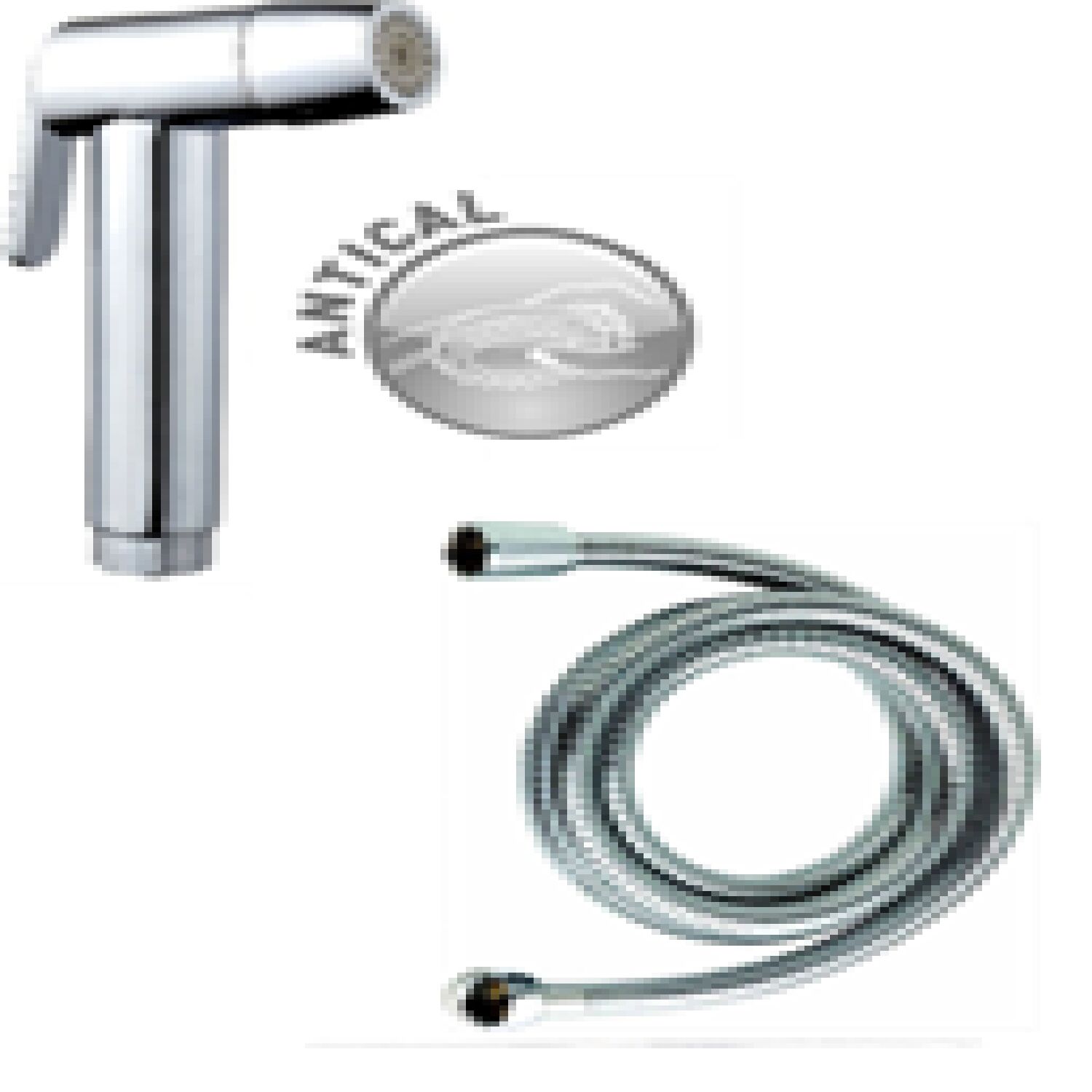 Kit hygiène WC 2 jets chromé - MTK GROUPE