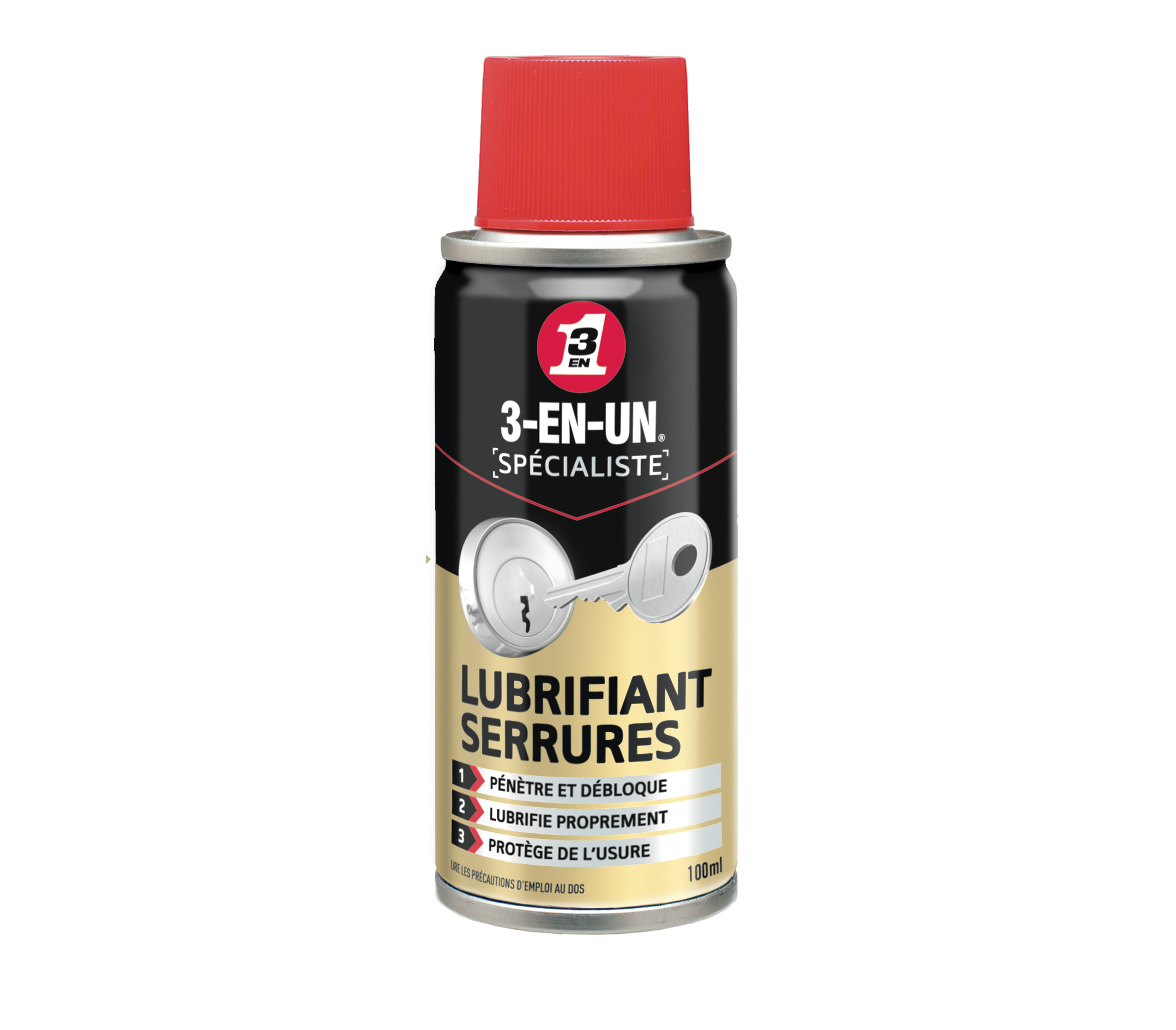 Lubrifiant serrures - 100ml - 3-EN-UN
