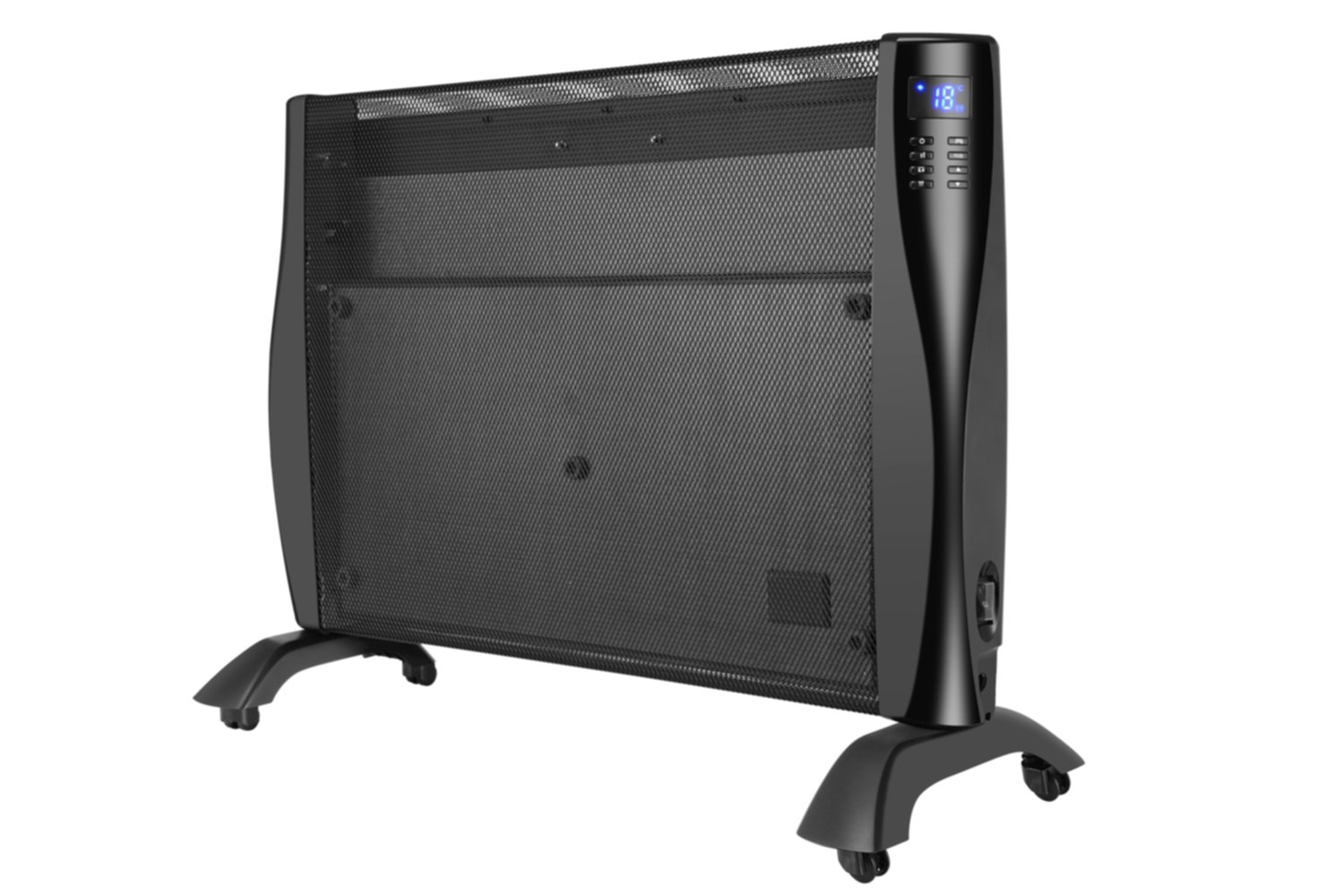 Chauffage panneau rayonnant mobile Nina noir 1500W