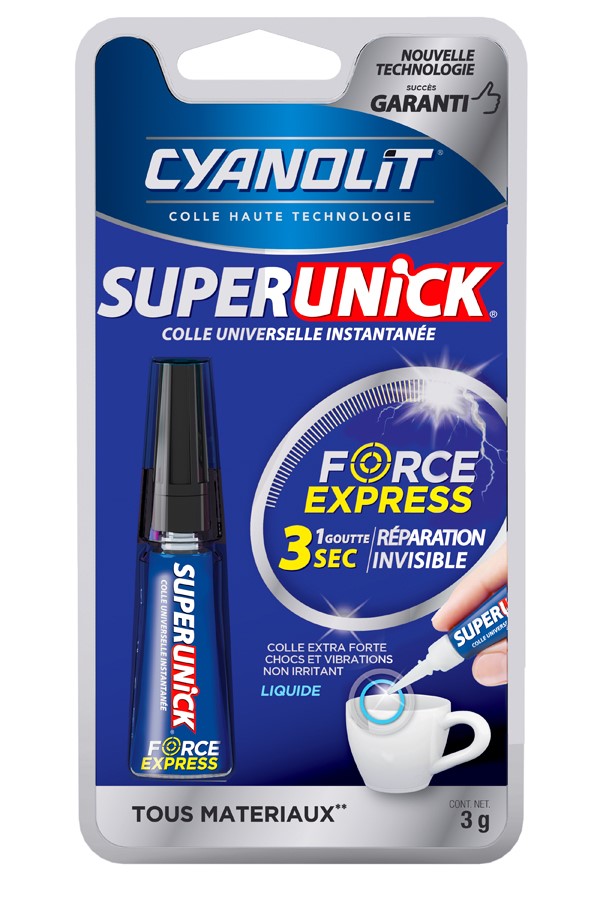 Colle Extra Forte Super Unick Express Liquide 3gr - CYANOLIT