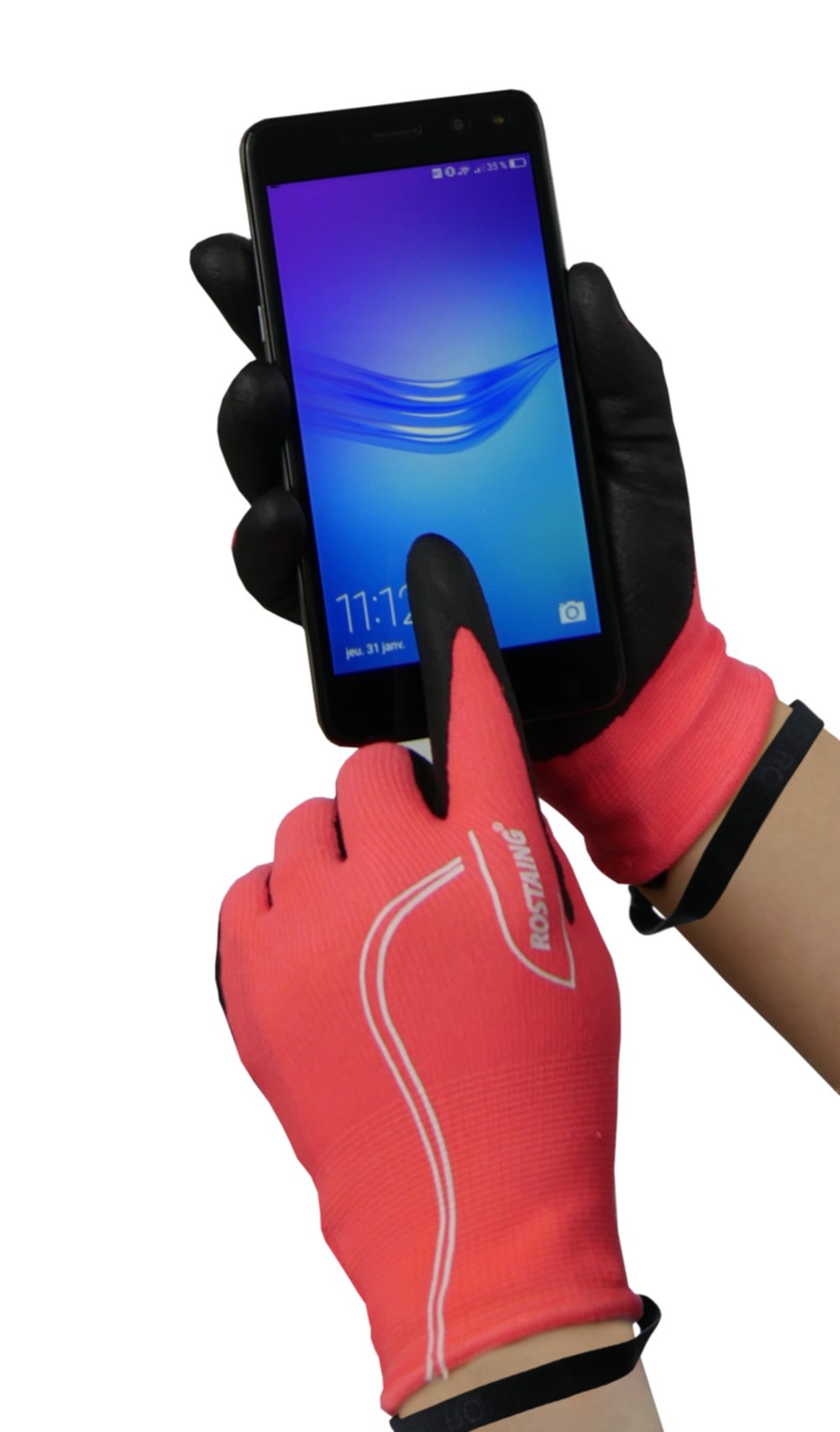Gants Jardinage Enfants Fins Tactiles Rose - ROSTAING