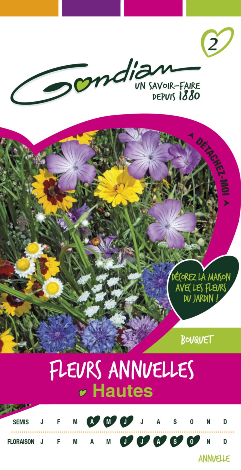 Fleurs annuelles hautes Gondian