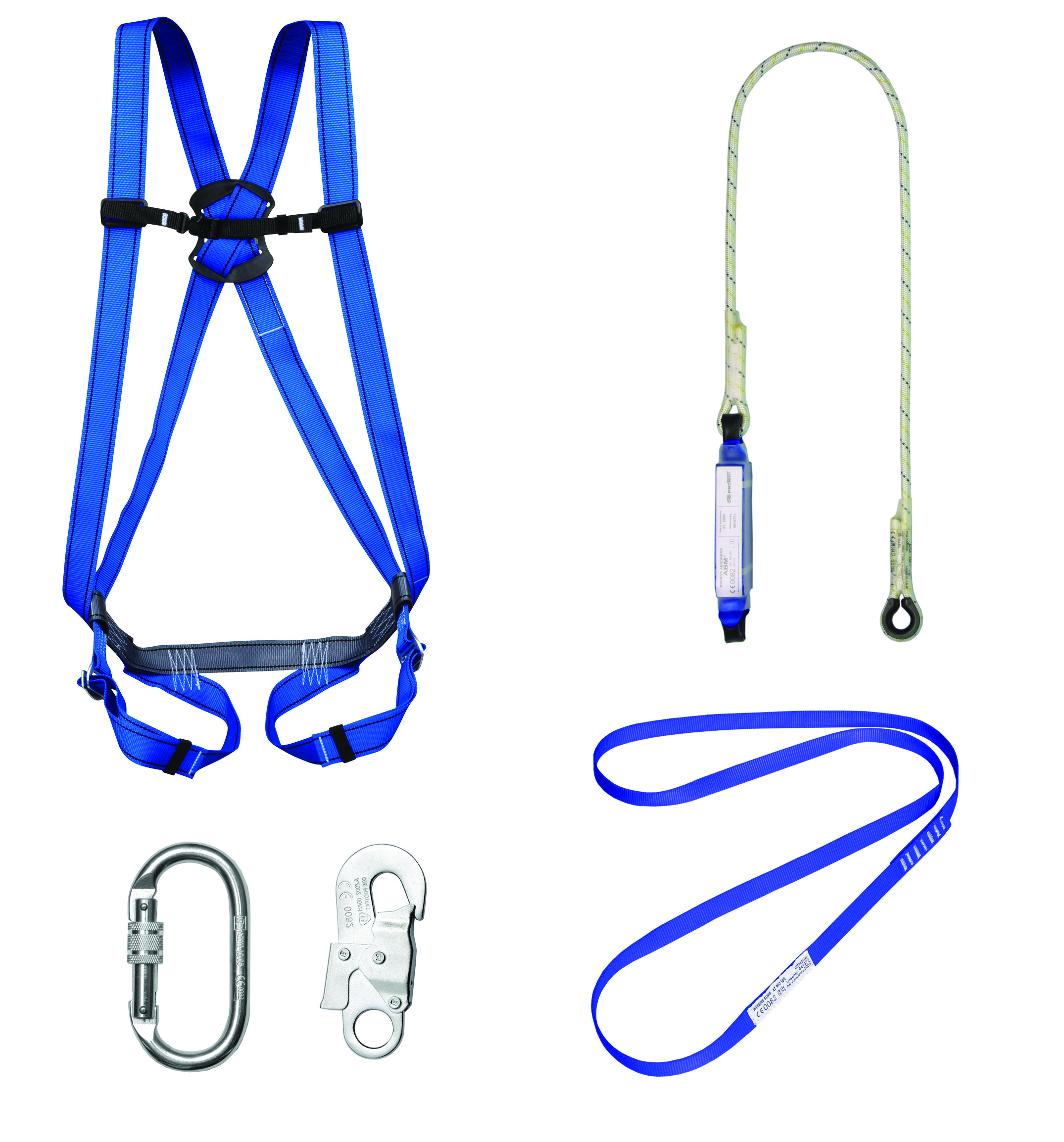 Kit harnais antichute 2m longe absorbeur - GERIN