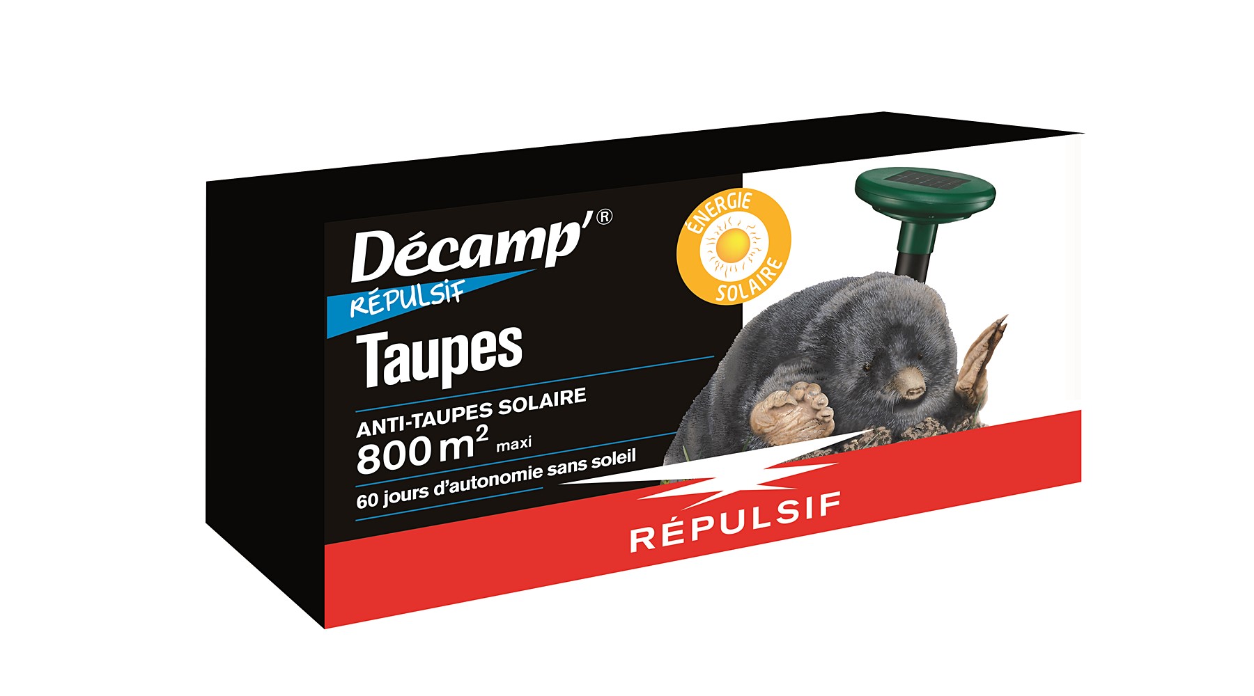 Vibreur anti-taupes solaire decamp'