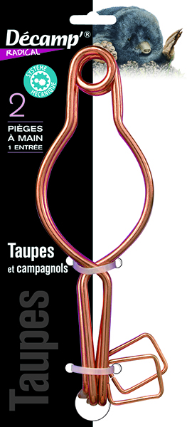 Pièges taupes à mains x2 decamp'radical