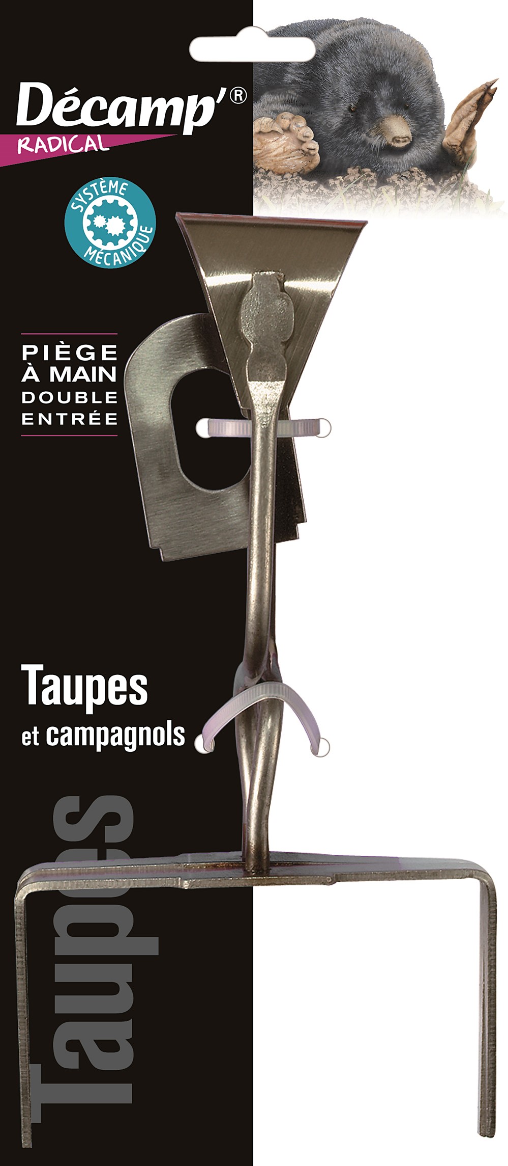 Piège taupes double rive decamp'radical