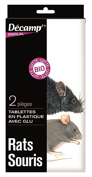 Plaque glu rats x2 decamp'radical