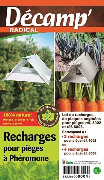 2 recharges plaques engluees /Piège maison 