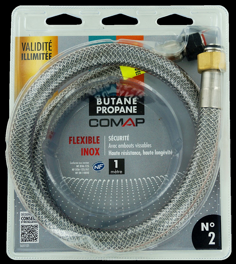 Flexible inox butane/propane 1m - COMAP