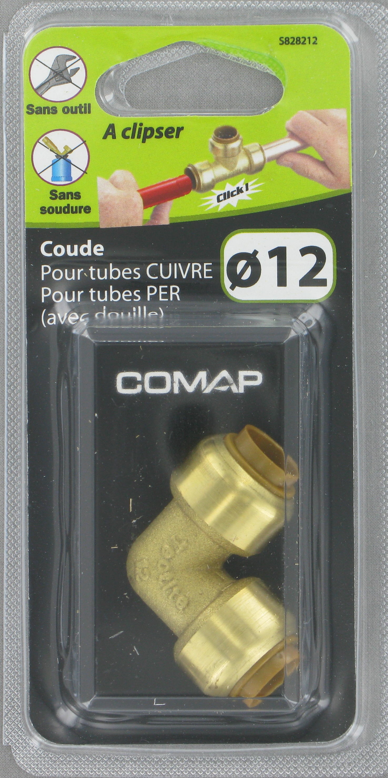 Raccord coudé automatique D12 mm