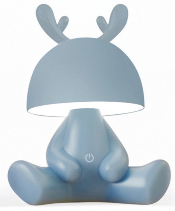 Lampe PVC led intégrée Elk H27,5x22x17cm Bleu