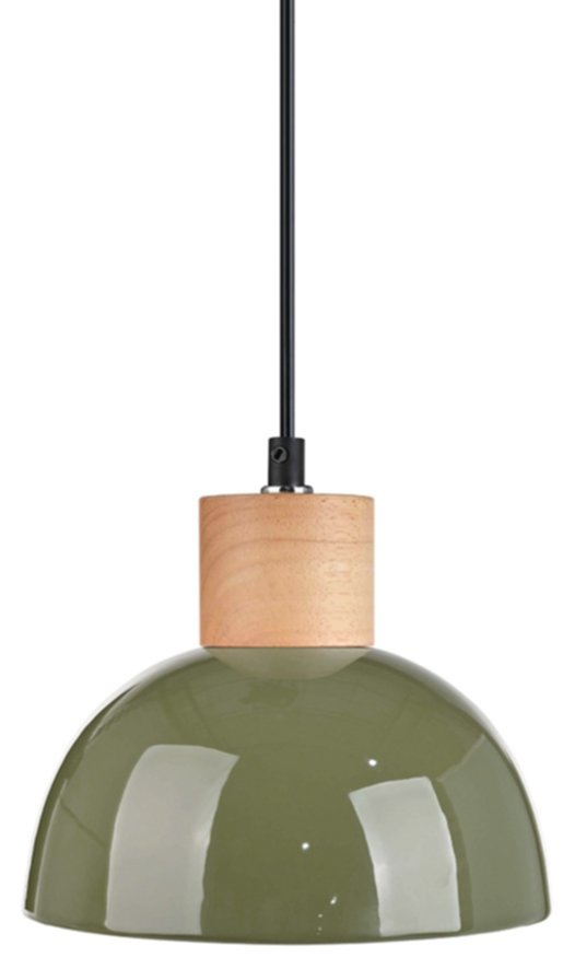 Suspension Nogobo Céramique/bois H.16xØ18,5cm Forest - SEYNAVE