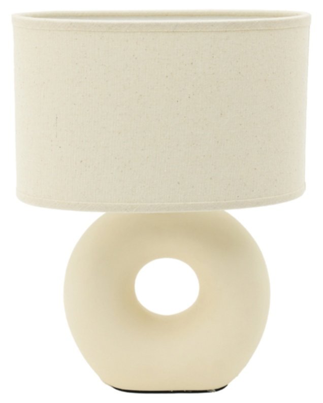 Lampe à poser Doonust Céramique/textile H.32,5x25cm Ecru - SEYNAVE