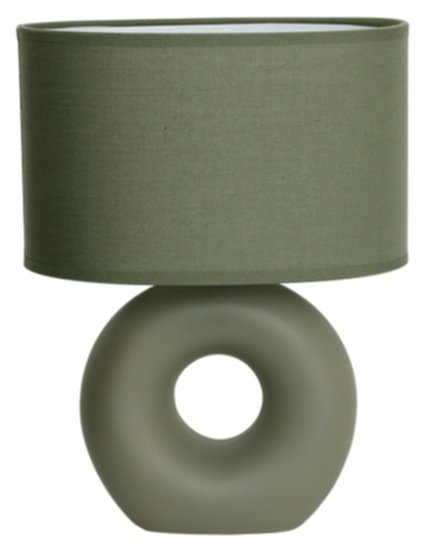 Lampe à poser Doonust Céramique/textile H.32,5x25cm Forest - SEYNAVE