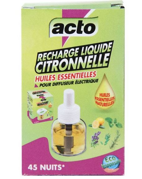 Recharge citronnelle 45 nuits 22,5 ml - ACTO