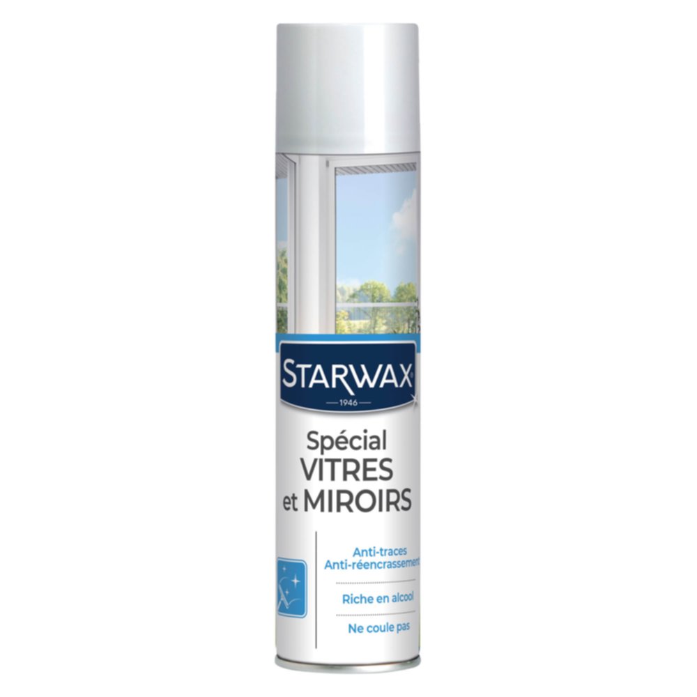 Aérosol nettoyant pour vitres et miroirs 250ml - STARWAX