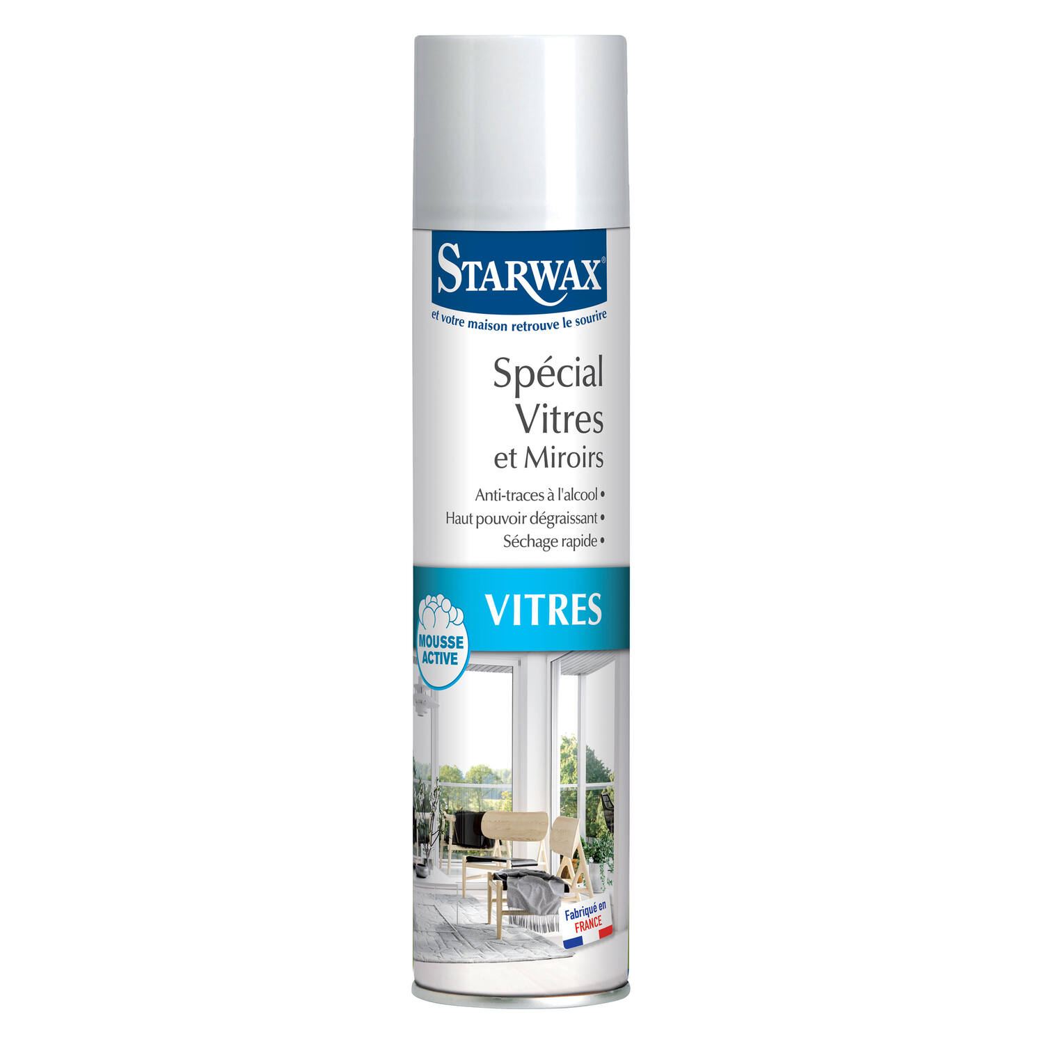 Aérosol nettoyant pour vitres et miroirs 250ml - STARWAX