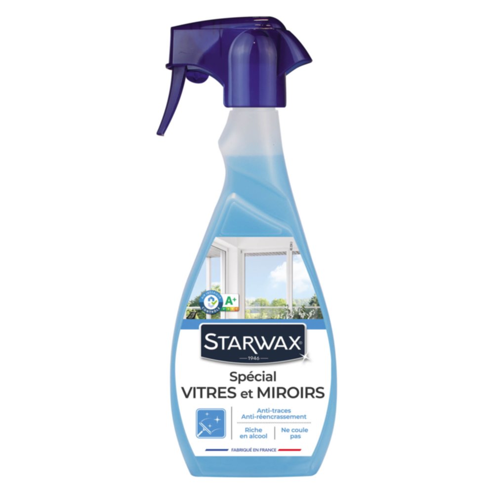 Nettoyant spécial vitres et miroirs 500ml - STARWAX