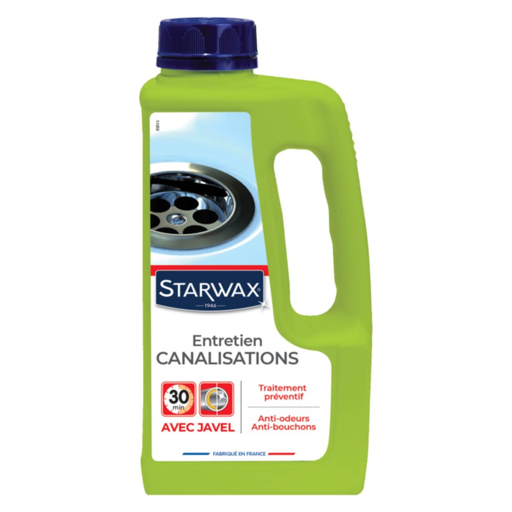 Entretien javel pour canalisations 1L - STARWAX