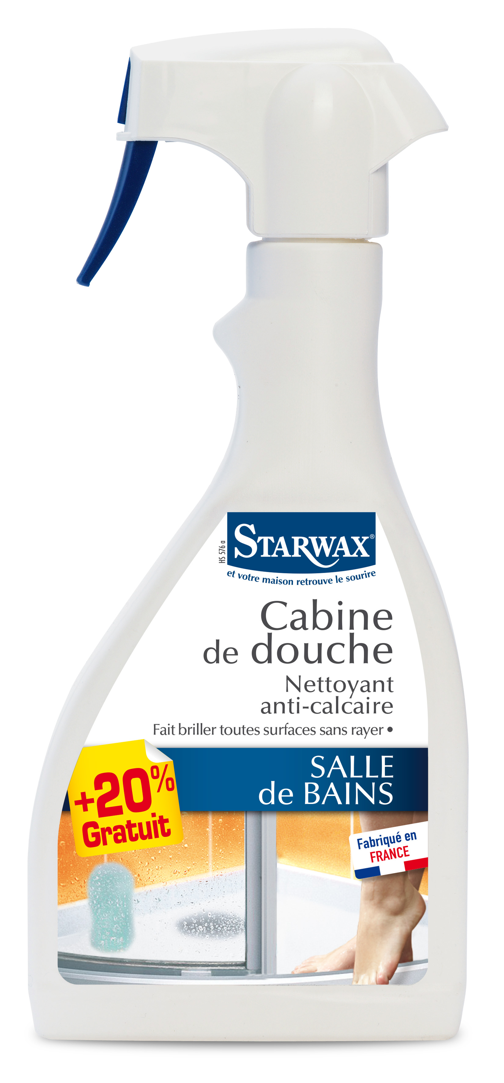 Nettoyant cabine de douche 500ml + 20% STARWAX
