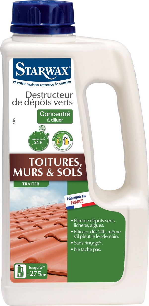 Destructeur dépôts verts concentré à diluer 1L - STARWAX