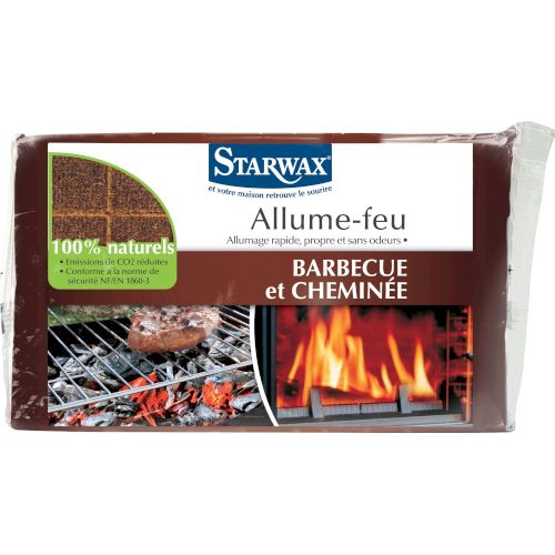 Carrés allume-feu 100% naturels
