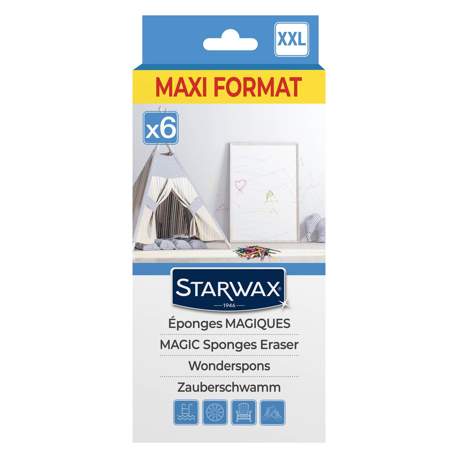 6 éponges magiques - STARWAX