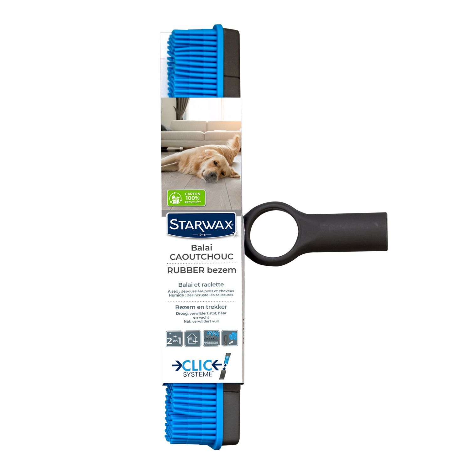 Balai caoutchouc Clic système x1 - STARWAX