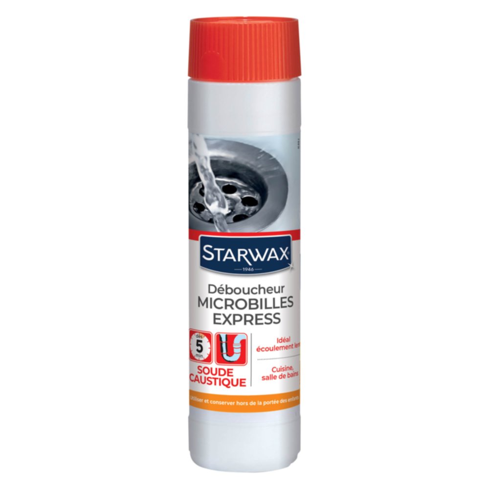 Déboucheur microbilles pour canalisations 500gr - STARWAX