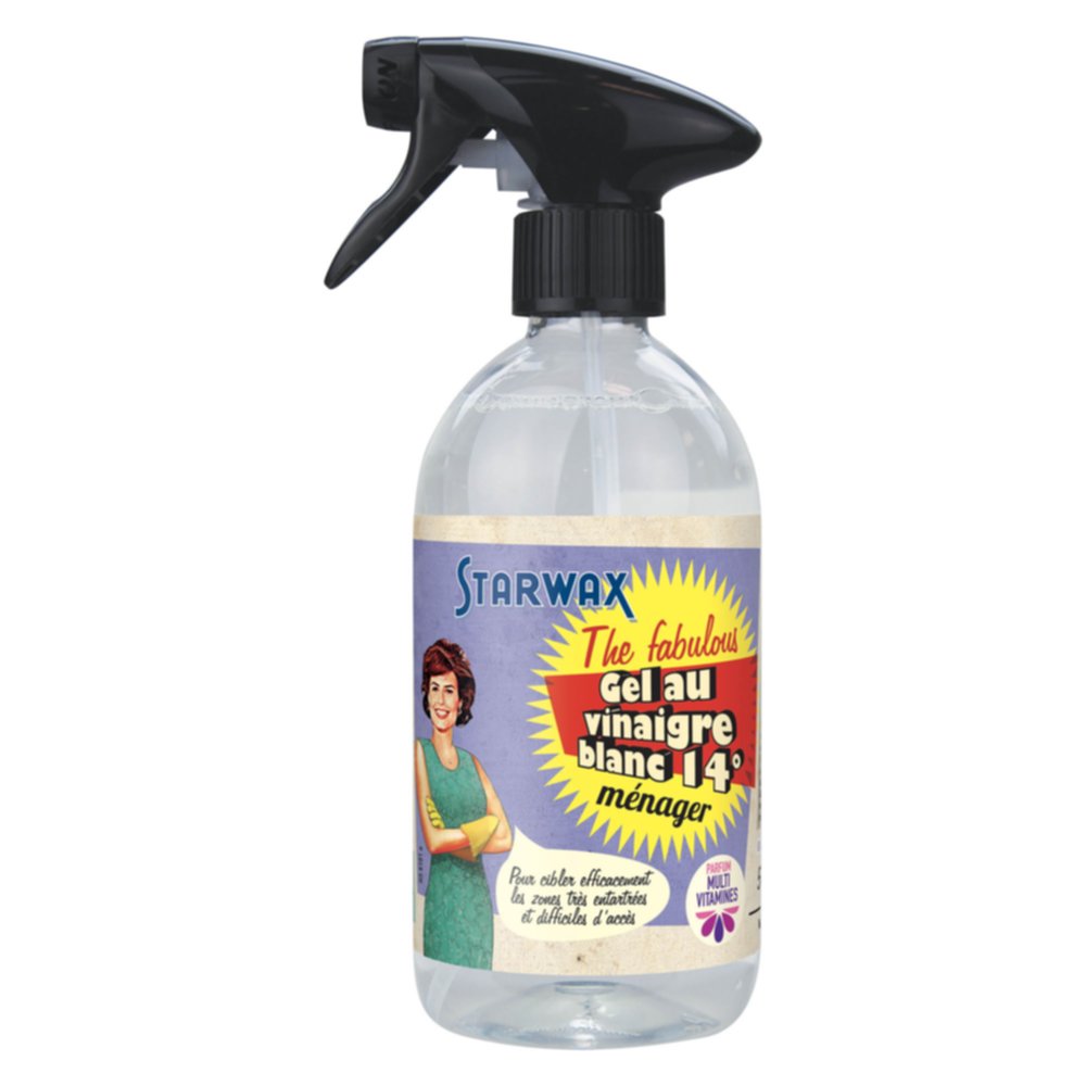 Gel au vinaigre blanc ménager 14° 500ml - STARWAX