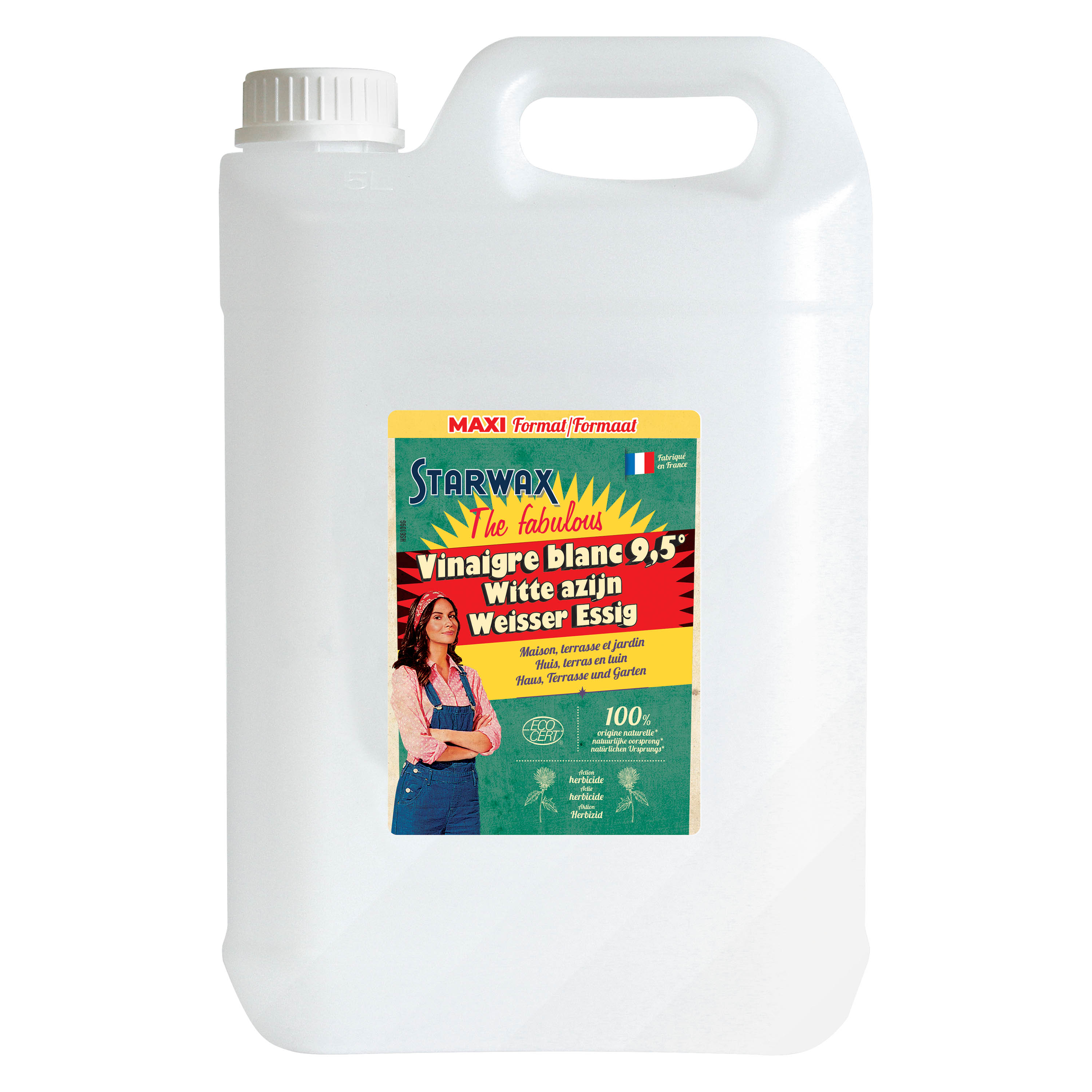 Vinaigre blanc 9.5° sans parfum 6l