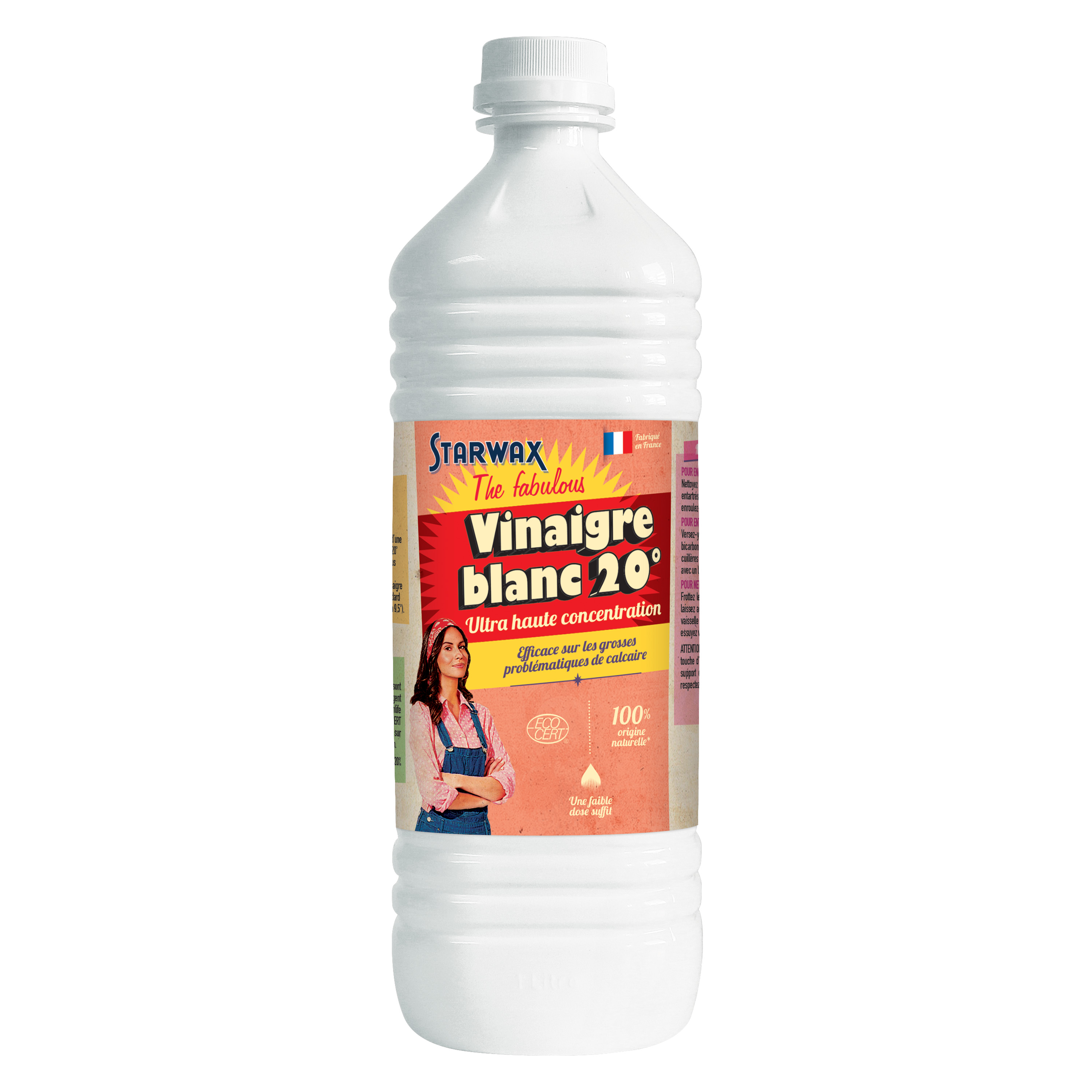 Vinaigre blanc fabulous 20° 1L - STARWAX THE FABULOUS