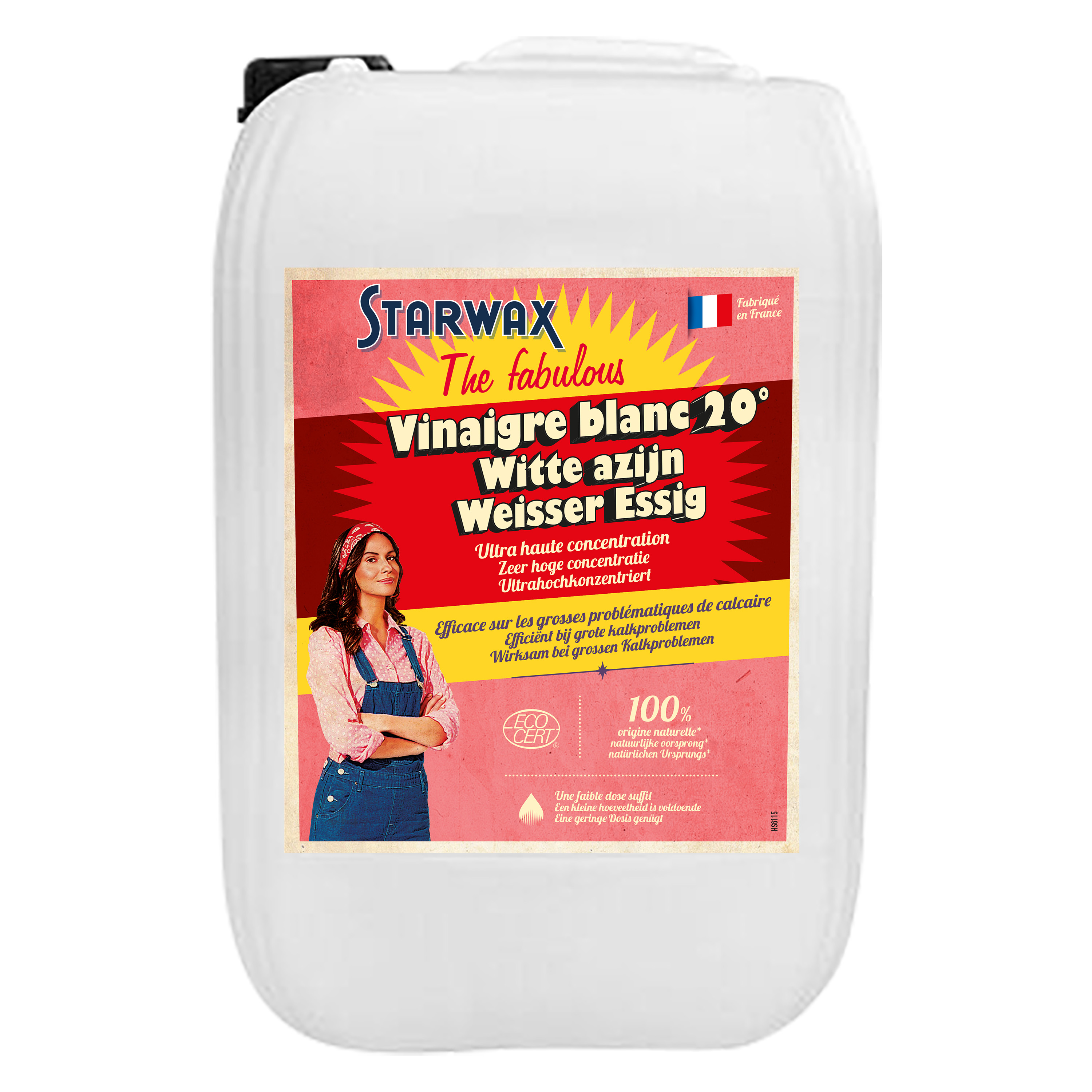 Vinaigre blanc fabulous 20° 10L - STARWAX THE FABULOUS