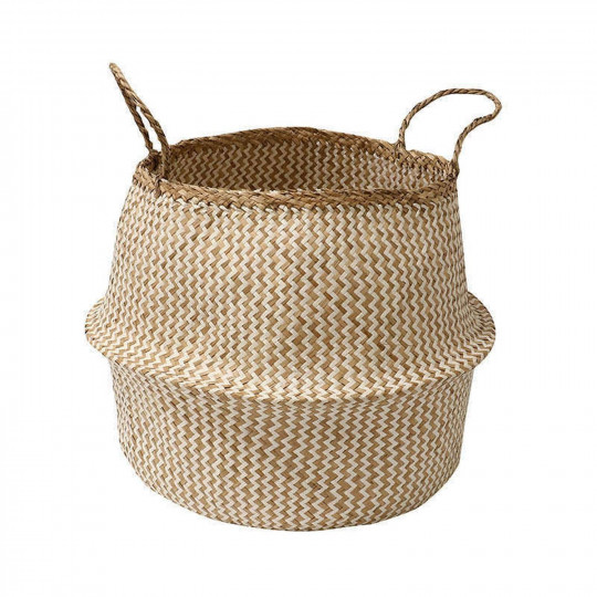 Panier Jonc de mer naturel Belly Taille S 27x26cm 
