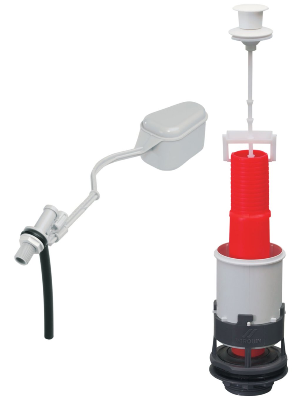 Mécanisme complet WC simple chasse d'eau tirette - WIRQUIN