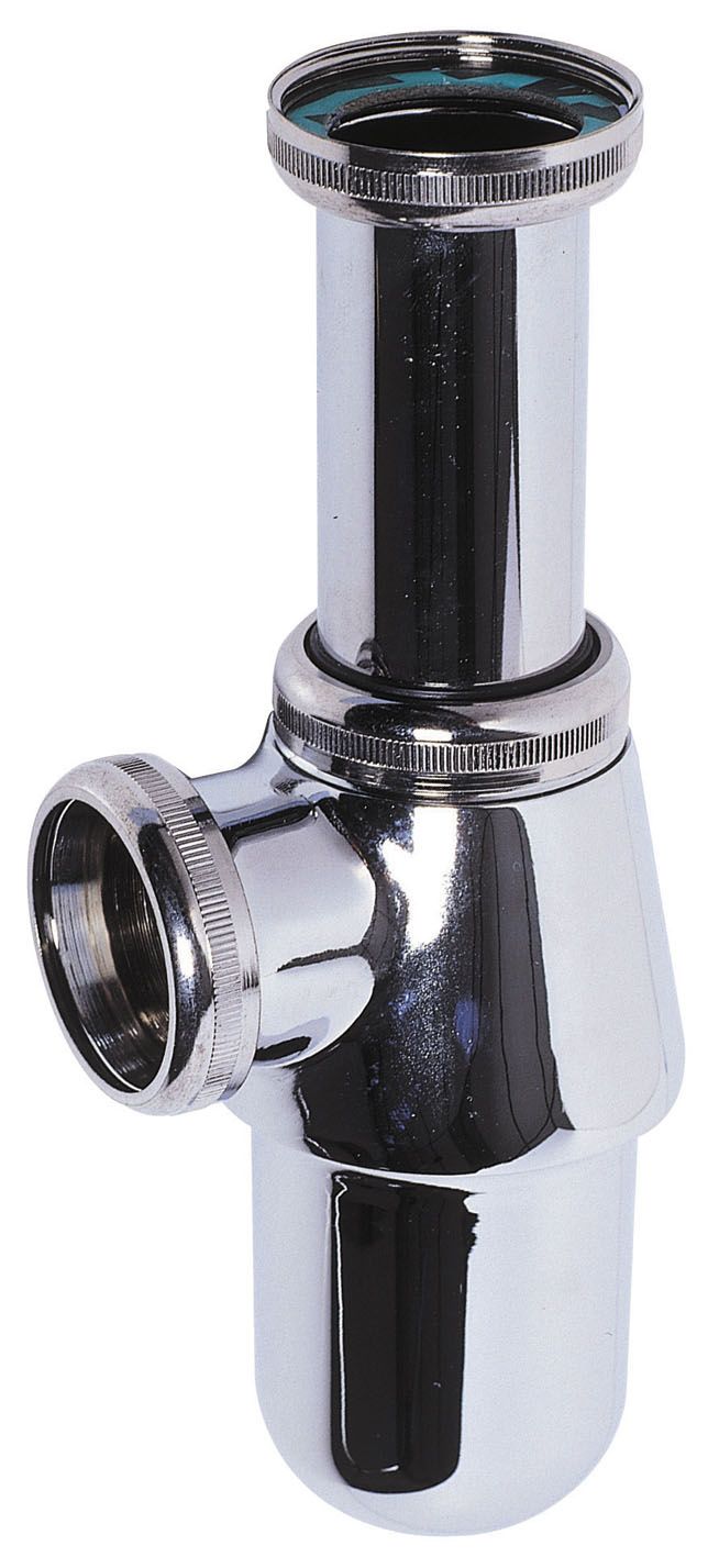 Siphon de lavabo en laiton chromé - WIRQUIN