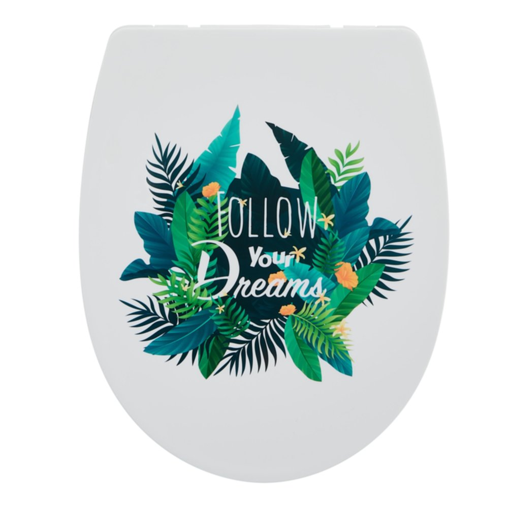 Abattant WC thermoplastique Marbella décor 