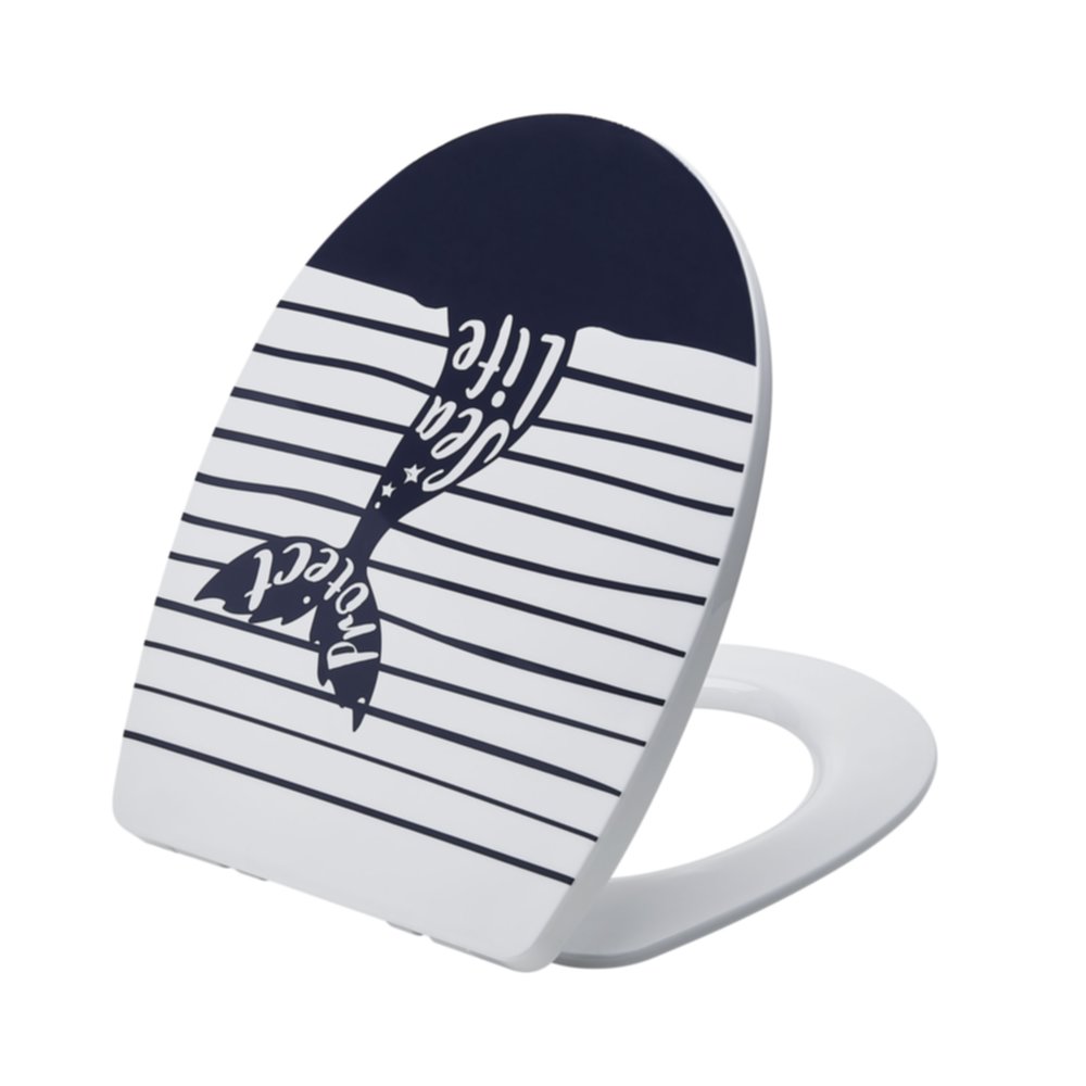 Abattant WC thermoplastique décoré Sea life - WIRQUIN