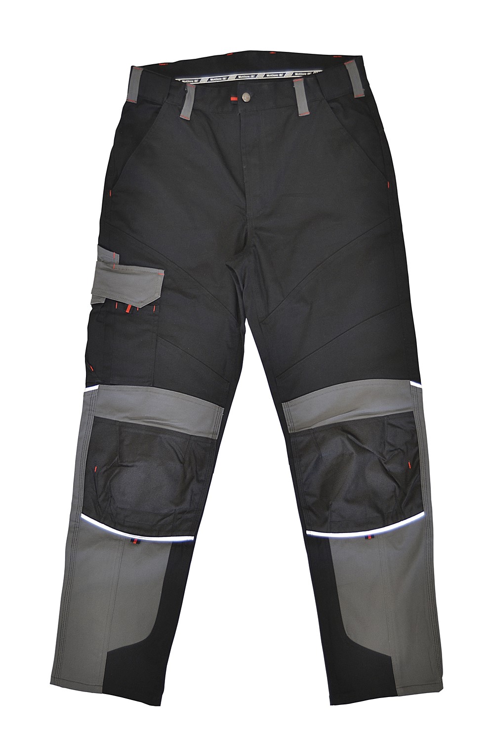 Pantalon multipoches extensible noir 