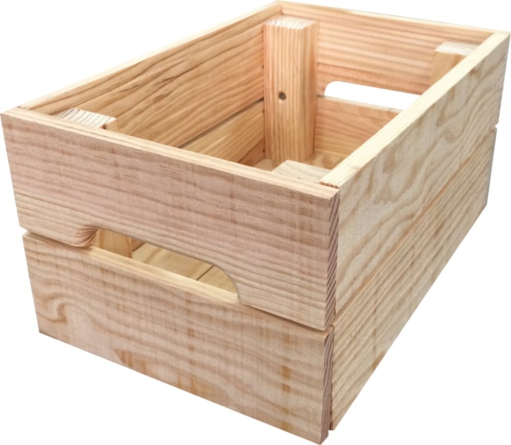 Caisse de rangement Créabox pin brut 30x20x15cm - SERVARY